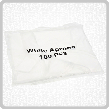 Deluxe White Aprons Flat Pack 10x100