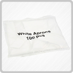 Deluxe White Aprons Flat Pack 10x100 Deluxe White Aprons Flat Pack 10x100