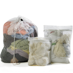 White Mesh Laundry Bag - Small