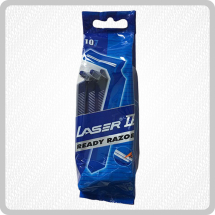 Laser II Twin Blade Disposable Razors 1x10