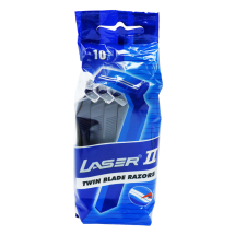 Laser II Twin Blade Disposable Razors 1x10 Laser II Twin Blade Disposable Razors 1x10