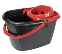 Red Value Bucket With Wringer 14L - Recycled