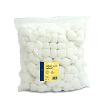 Cotton Wool Balls BP Quality 1x500 Cotton Wool Balls BP Quality 1x500