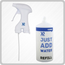 X2 Starter Kit Water Bottle & Sprayhead