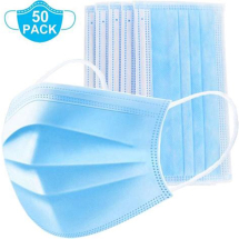 Type IIR Surgical Disposable Face Mask Blue 3 Ply 1x50
