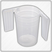 Plastic Beaker Feeder Cup With Handles - 250ml