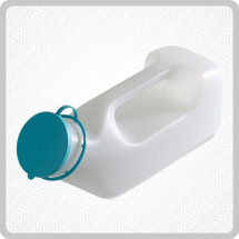 Plastic Male Urinal With Cap
