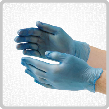 Blue Vinyl Medium P/Free Gloves 10x100