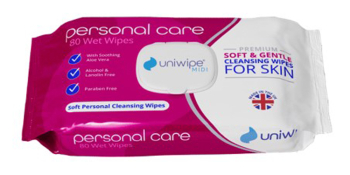 Uniwipe® Soft & Gentle Patient Cleansing Wipes 20x28cm 14x80
