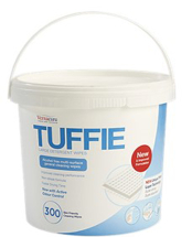 Tuffie Large Detergent Multi-Surface Wipes 1x300