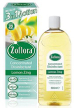 Zoflora Disinfectant - Lemon Zing 500ml