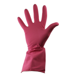 Rubber Gloves Large Pink (1x12)