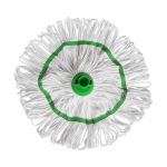 Hygiene Mop Head Green - Screw Fit