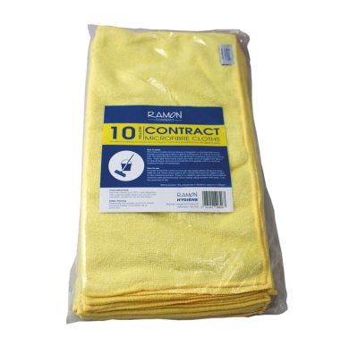 Microfibre Cloths - Yellow 1x10