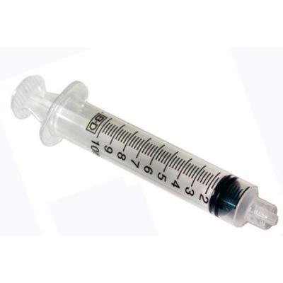 10ml Luer Lock Tip Syringes 1x100