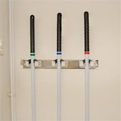 Wall Tidy for Mops/Brushes - White
