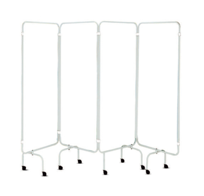 Screen Frame Only White 4 Panels (excluding curtains)